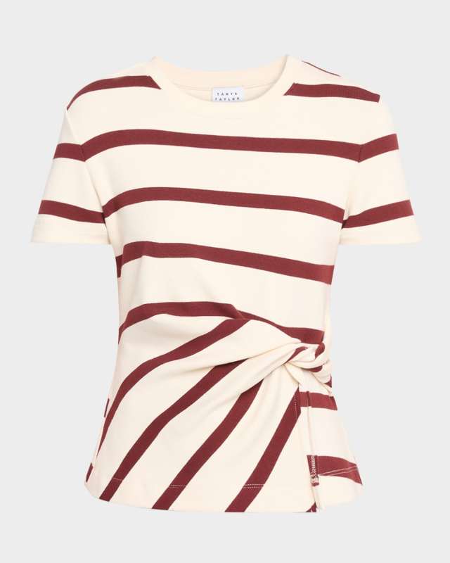 Carlita Short-Sleeve Twist Top
